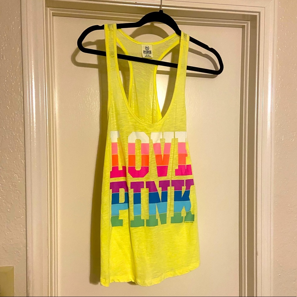 Victoria Secret Love Pink Tank Top size Medium